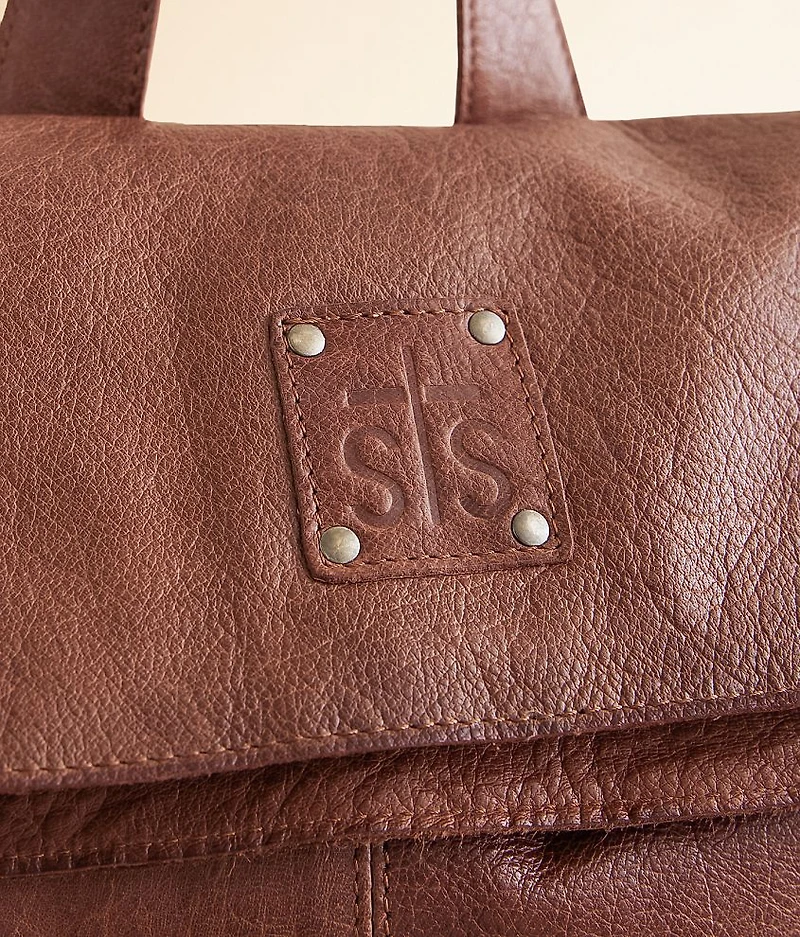 Gwen Indie Walnut Leather Fringe Backpack