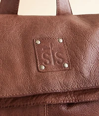 Gwen Indie Walnut Leather Fringe Backpack