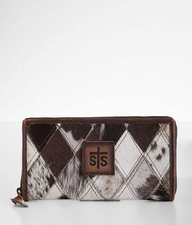 STS Diamond Cowhide Leather Wallet