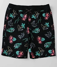 Boys - Neon Island Stretch Boardshort
