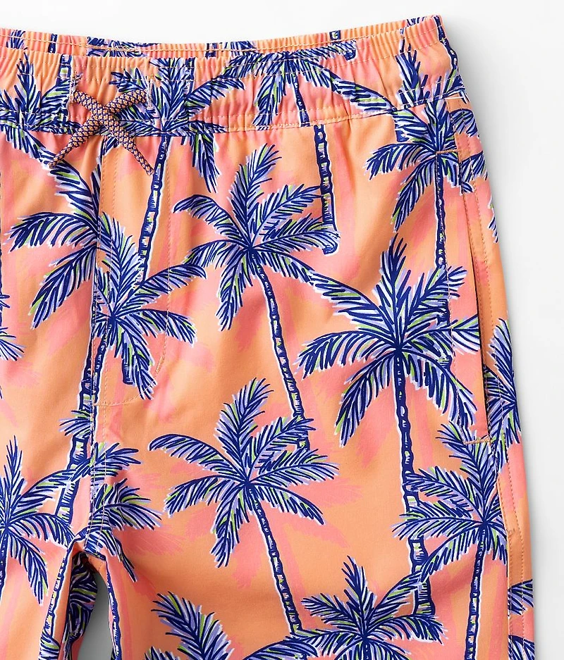 Boys - Palm Tree Stretch Swim Trunks