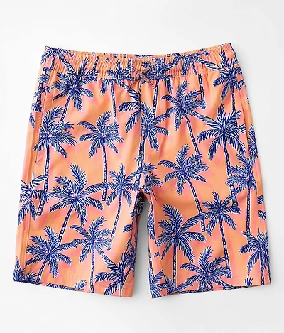 Boys - Palm Tree Stretch Swim Trunks