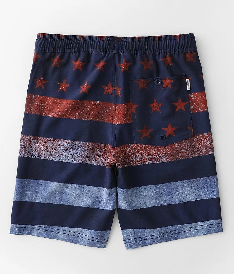 Boys - Stars & Stripes Stretch Swim Trunks