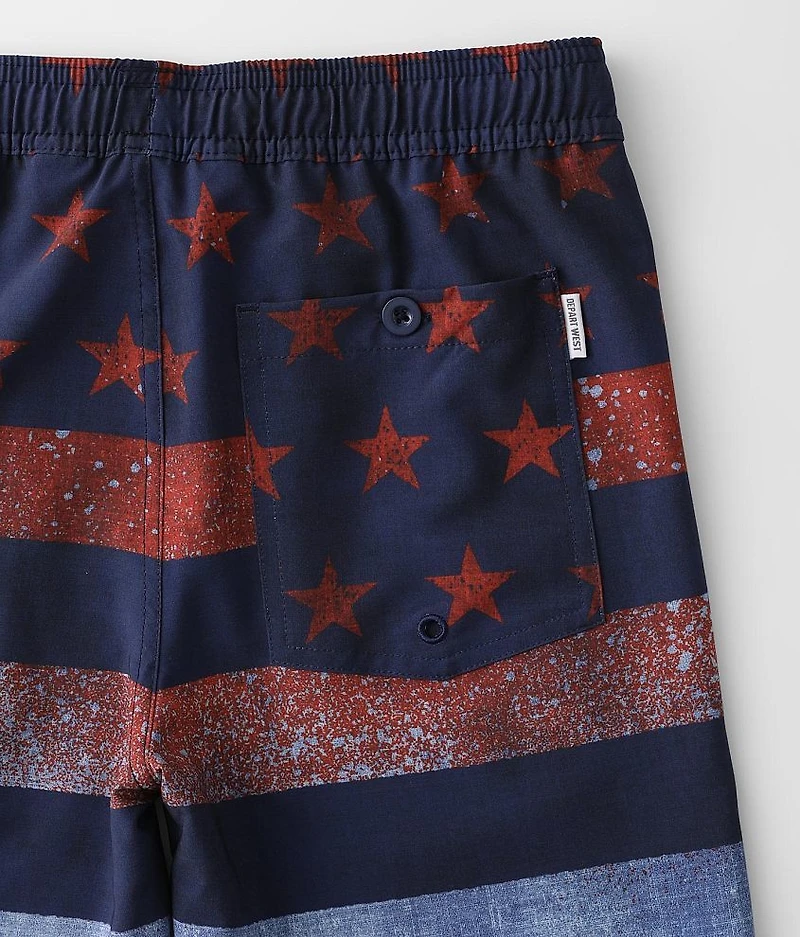 Boys - Stars & Stripes Stretch Swim Trunks