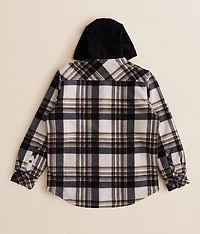 Boys - Flannel Hooded Shacket