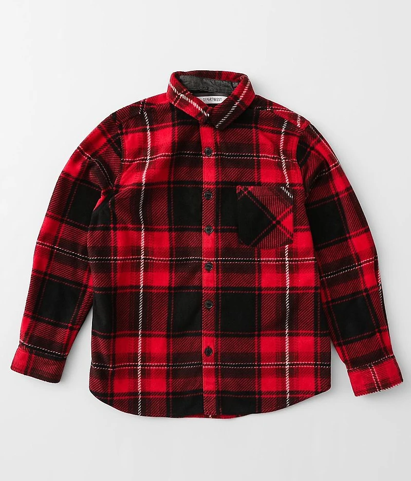 Boys - Fleece Flannel Shirt