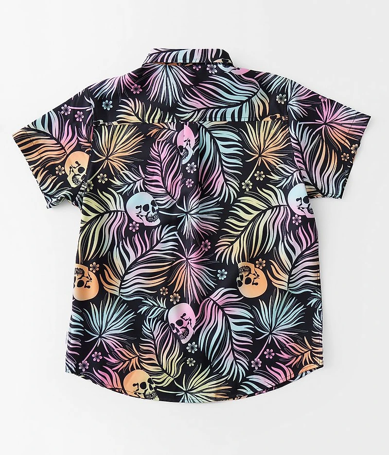 Boys - Tropical Skull Performance Stretch Shirt