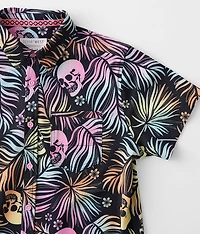 Boys - Tropical Skull Performance Stretch Shirt
