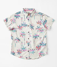 Boys - Palm Tree Performance Stretch Shirt