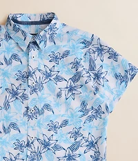 Boys - Tropical Floral Performance Stretch Shirt