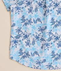 Boys - Tropical Floral Performance Stretch Shirt