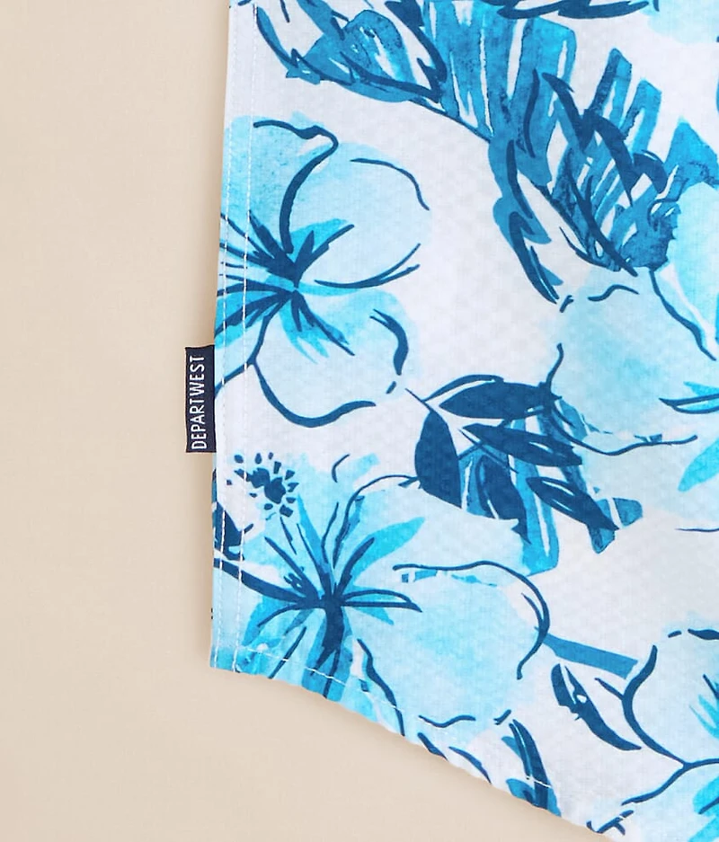 Boys - Floral Seersucker Performance Shirt