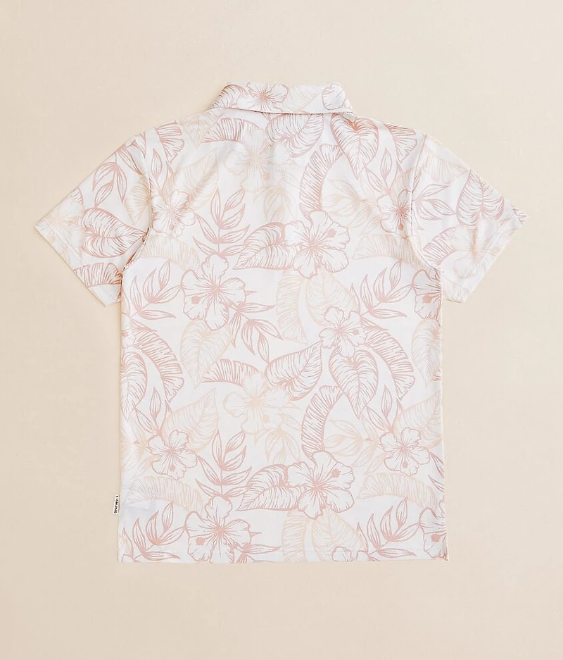 Boys - Tropical Floral Performance Polo