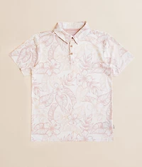 Boys - Tropical Floral Performance Polo