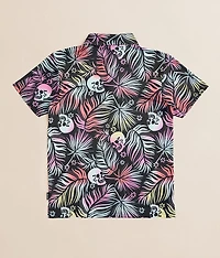 Boys - Tropical Skull Performance Polo