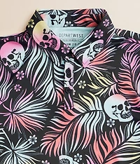 Boys - Tropical Skull Performance Polo
