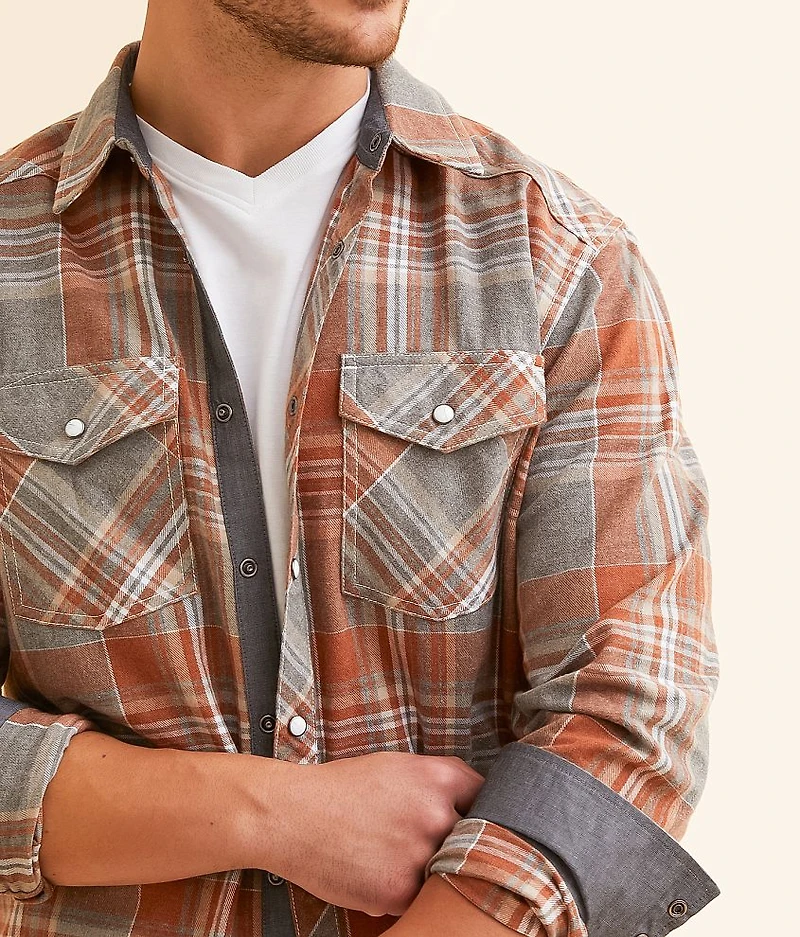 Brushed Plaid Athletic Shirt