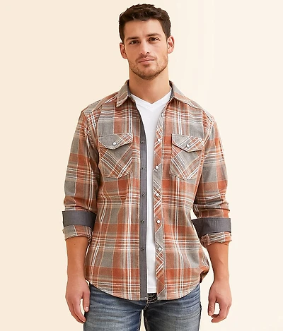 Brushed Plaid Athletic Shirt