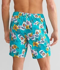 Miller Light® Palms & Lillies Stretch Swim Trunks