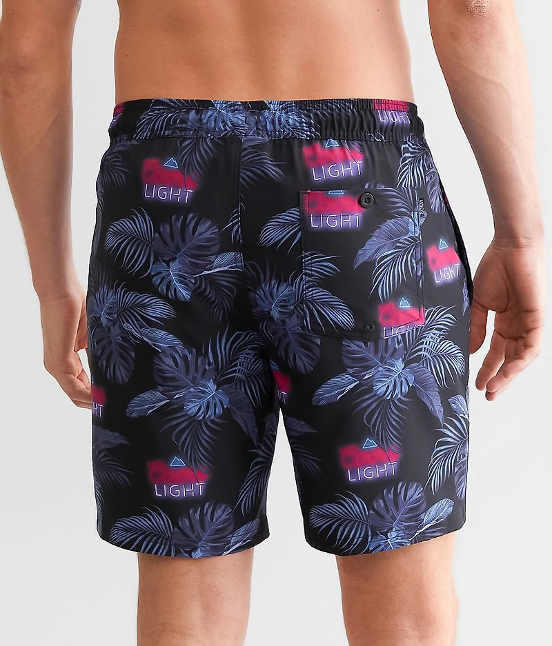 Coors Light® Fronds Stretch Swim Trunks