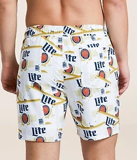 Miller Light® Labeled Stretch Swim Trunks