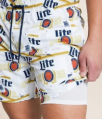 Miller Light® Labeled Stretch Swim Trunks