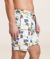 Miller Light® Labeled Stretch Swim Trunks
