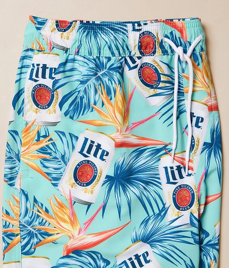 Miller Lite Tropical Stretch Swim Trunks
