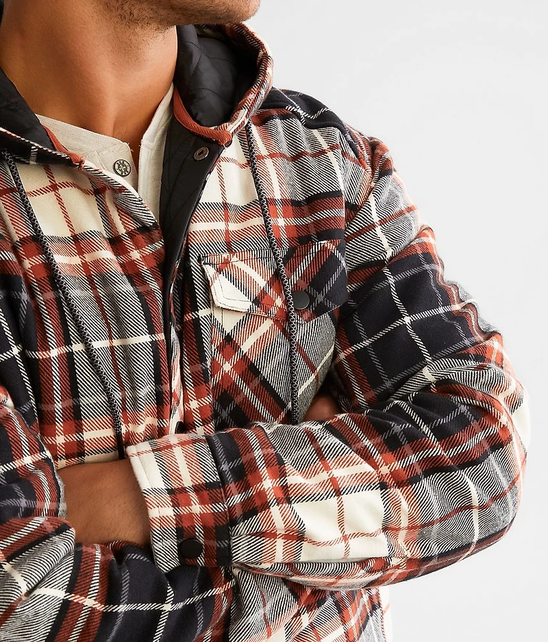 Plaid Hooded Flannel Shacket