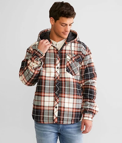 Plaid Hooded Flannel Shacket