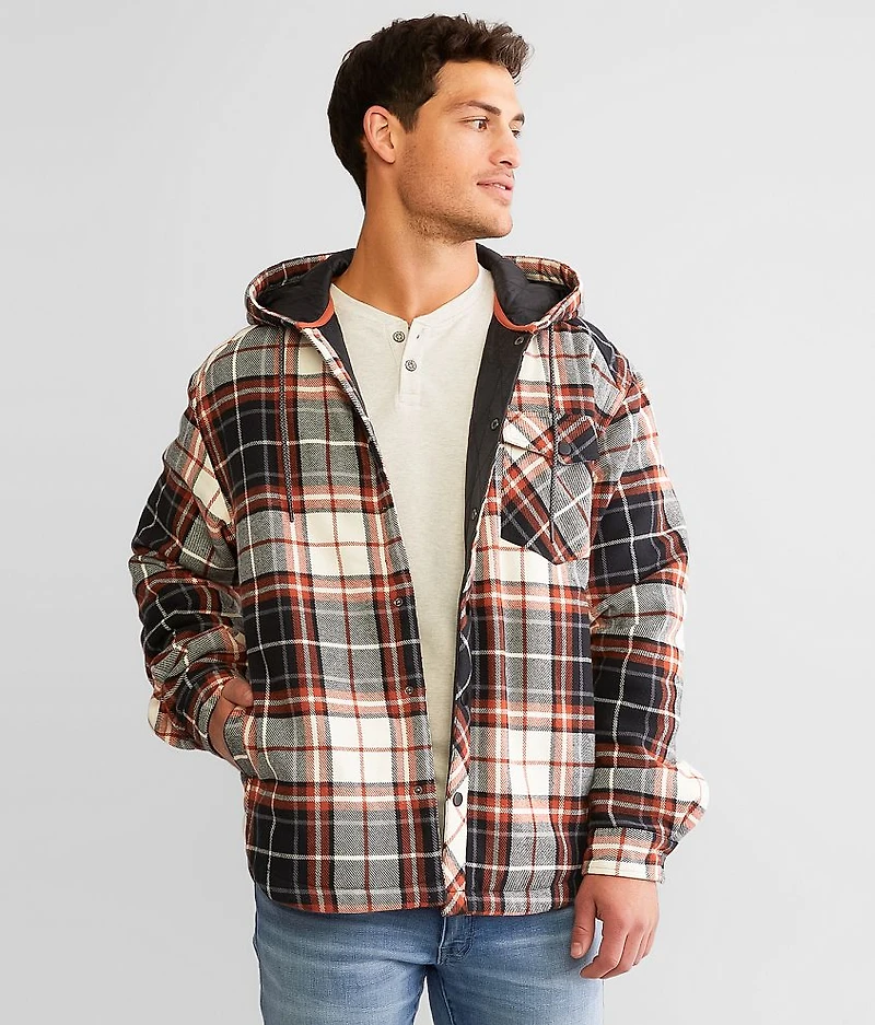 Plaid Hooded Flannel Shacket