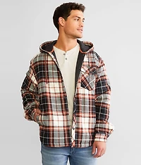 Plaid Hooded Flannel Shacket