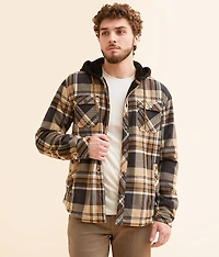 Plaid Fleece Hooded Shacket