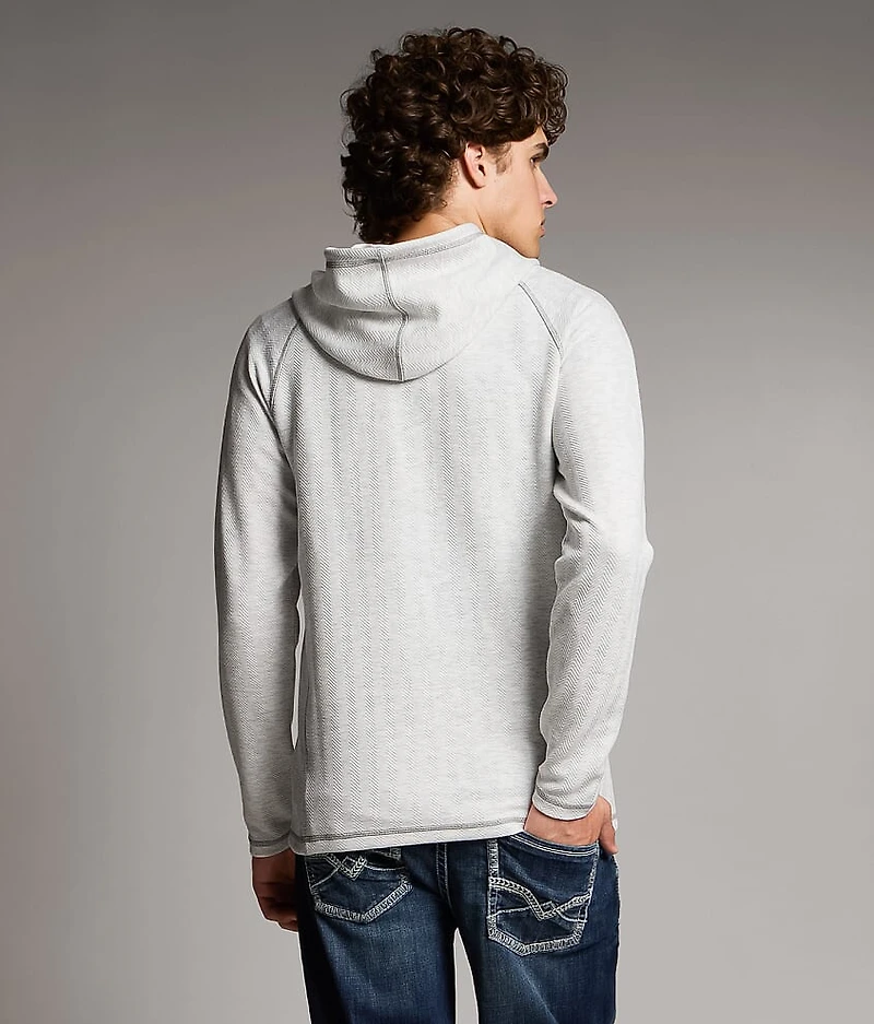 Textured Henley Hoodie