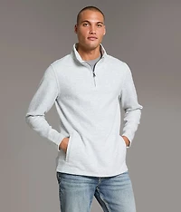 Textured Quarter Zip Pullover