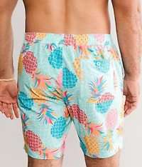 Pineapple Printed Swim Trunks