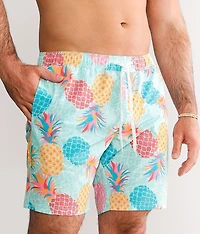 Pineapple Printed Swim Trunks