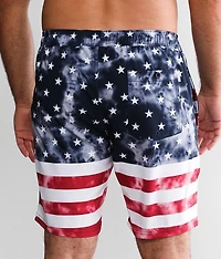 Flag Stretch Swim Trunks