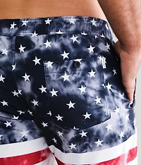 Flag Stretch Swim Trunks