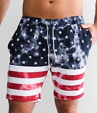 Flag Stretch Swim Trunks
