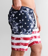 Flag Stretch Swim Trunks