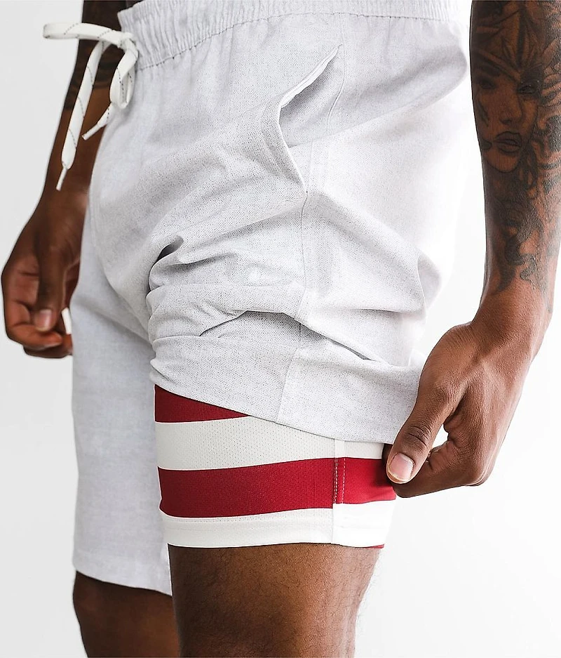 Marled Stretch Swim Trunks