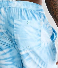 Tie-Dye Stretch Swim Trunks
