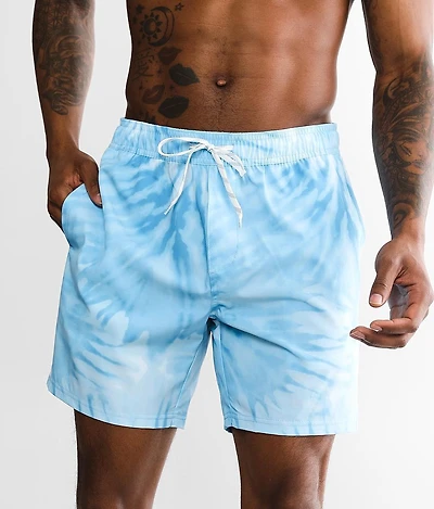 Tie-Dye Stretch Swim Trunks