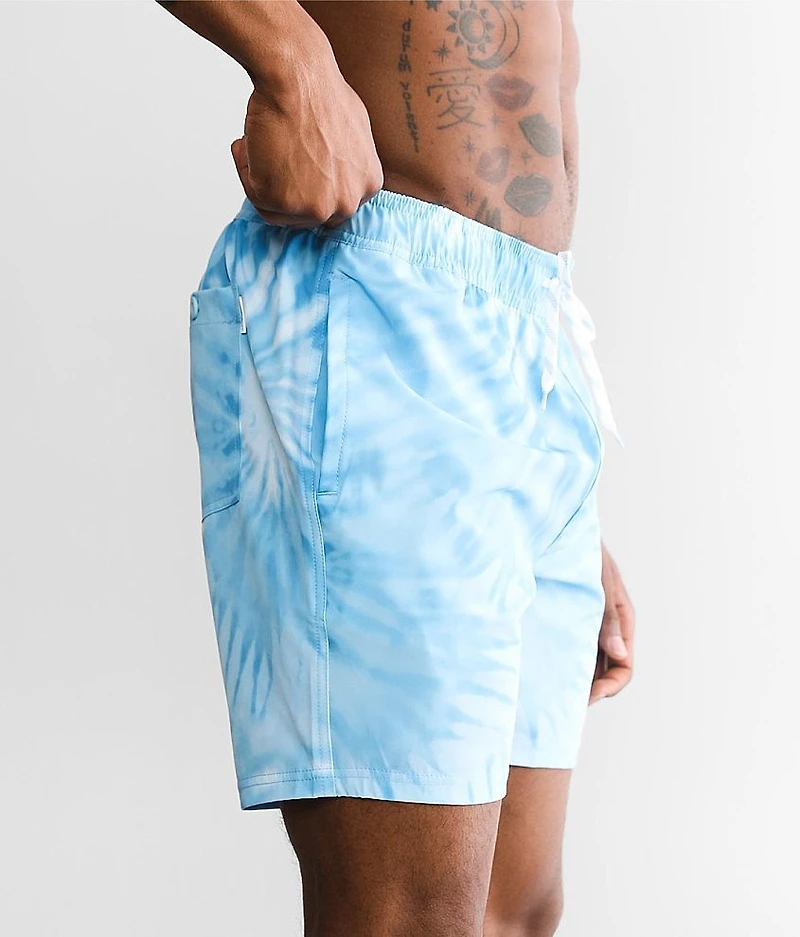 Tie-Dye Stretch Swim Trunks