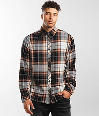 Knit Plaid Stretch Shirt