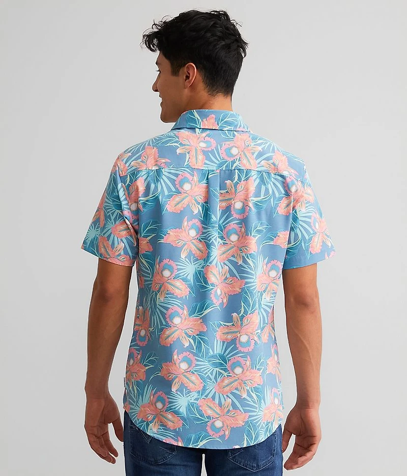 Tropical Floral Performance Stretch Shirt