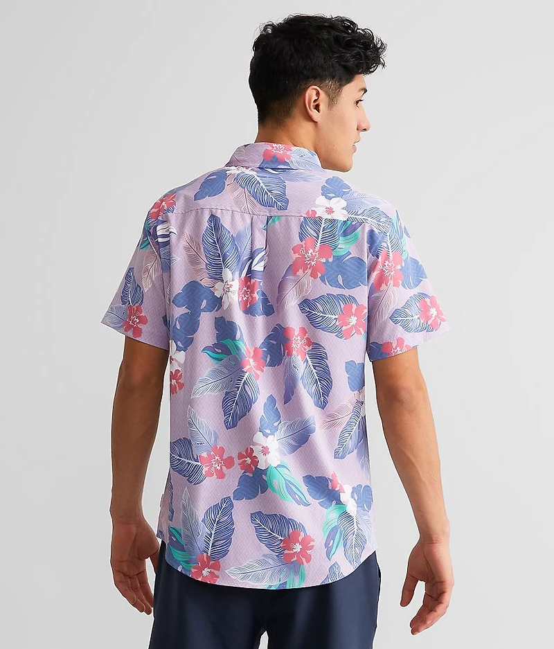 Tropical Geo Performance Stretch Shirt
