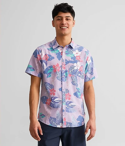 Tropical Geo Performance Stretch Shirt