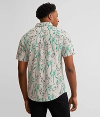 Flamingo Print Performance Stretch Shirt